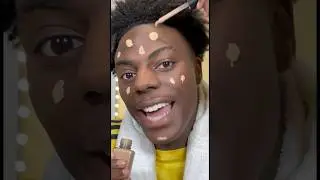 Ishowspeed doing a makeup tutorial