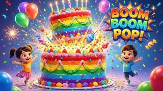 Happy Birthday Song for Kids & Toddlers 🎂 Boom Boom POP | Birthday Dance Song |