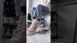 Transparent platform shoes #asmr