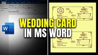 MS Word Wedding Card Envelope Design Tutorial | Professional Invitation Card for Business Events