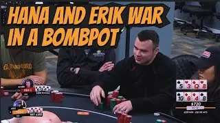 Hana Tries to Get UNSTUCK in PLO BOMB POT!!!