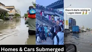 Chaos in Lagos! Massive Flooding Submerges Homes and Cars in Lekki | Nigeria Flooding Today
