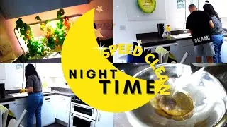 NIGHT TIME KITCHEN SPEED CLEAN [2021 CLEANING MOTIVATION]