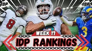 Рейтинги IDP на 17-ю неделю фэнтези-футбола!