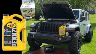 How to change your Jeep Wrangler 2.0 Turbo Engine Oil.