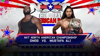 Mustafa Ali vs Omos | North American Championship Match | NXT Great American Bash | WWE2K |Gameplay