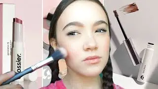 l Test Glossier & My Everyday Simple Makeup Look! FionaFrills Vlogs
