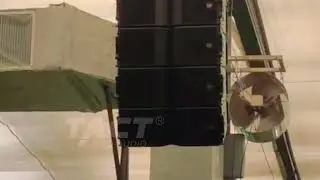 Dual 10&rdquo; line array system for indoor garden performance