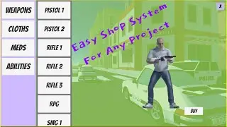 Shop System in unity for any project part 1: Shop Setup.