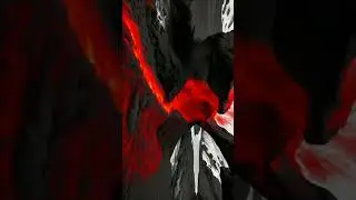 Fiery Symphony: Red and White Lava Flow #meditation #nature #art #livewallpaper