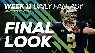 NFL DFS Strategy- Week 11 Final Thoughts 2019 Fantasy Football DraftKings FanDuel Yahoo FantasyDraft