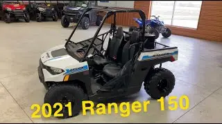 2021 Polaris Ranger 150 Youth - Sky Blue / White - Quick Walkaround