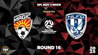 NPL Men's NNSW Round 14 Reserve Grade - Broadmeadow Magic v New Lambton FC