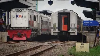 Indonesia's Train Compilation at Cimekar Station