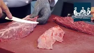 How to prepare Scotch Beef Flat Iron steaks from a Scotch feather blade