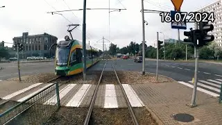 [FHD Tram CabVIEW] Linia nr 7 - Połabska - Ogrody