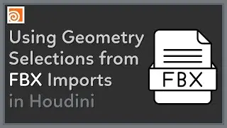 #100 Using Geometry Selections from FBX Imports in Houdini