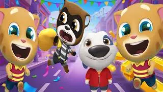 Talking Tom Gold Run - Party Parade Challenge Gameplay!