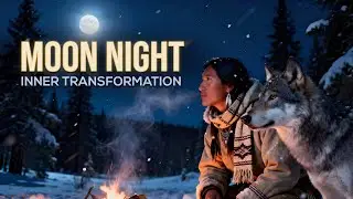 Native American Music for Self-discovery & Healing Frequencies | Mystical Night Wolf
