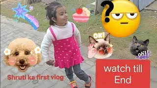 Puppy ke sath vlog banaya...💁 | Shruti Bansvar vlog | puppy, monkey,cow in vlog 🐄 #vlog #viralvlogs