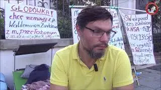 Sierż. SW Piotr Krawczyk rozpoczął głodówkę przed Ministerstwem Sprawiedliwości