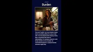 English word 'burden' noun C1