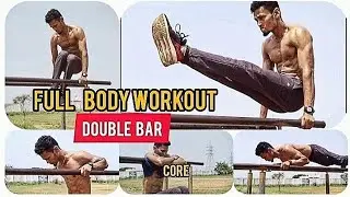 Double Bar - ல இவ்ளோ Workout பண்ணலாமா? 🔥 #fitnesstips #againstgravity #calesthenics