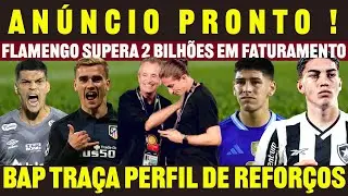 BAP REVELA PERFIL DE REFORÇOS | FLAMENGO BILIONÁRIO | MAIOR JANELA DE CONTRATAÇÕES DA HISTÓRIA E+