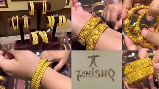 Tanishq lightweight to heavy weight gold bangle chur and bala designs with weight and price