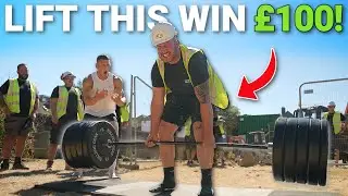 BUILDERS vs DEADLIFT CHALLENGE! *Lift this, win &pound;100*