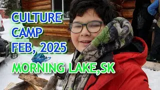 Students Learning Cree & Culture @ Morning Lake Culture Camp 2025.