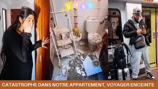 UNE CATASTROPHE DANS NOTRE APPARTEMENT😱🇪🇸, TOUT S&rsquo;&Eacute;CROULE,  VOYAGER ENCEINTE🤰✈️