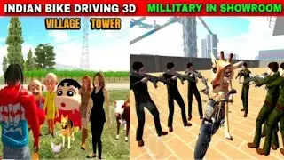 Village tower military in showroom || Indian bike driving 3D funny video 🤣 