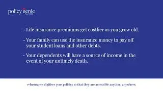 Importance of Life Insurance | Safe Digital Vault | Policy Genie | E-Insurance by CAMSREP