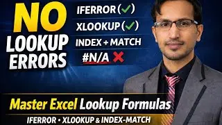 Master Excel Lookup Formulas | IFERROR, XLOOKUP & INDEX-MATCH (Advanced) @DataNext-01