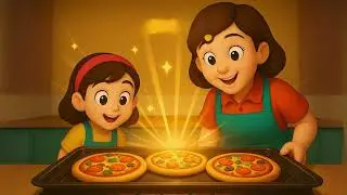 How To Make a Silly & Yummy & Healthy Veggies Pizza!