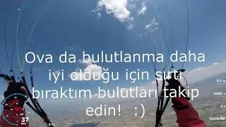 8.7.2018  Denizli Çökelez Yamaçparaşütü cross uçuşu
