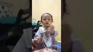 mukbang ala adek Hana😄 #indonesia #lampung