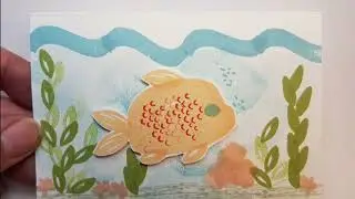 Fishy card | Hello Beautiful | Stampin Up 2022 |  Global Stampin video hop | alternative card ideas
