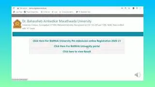 Dr BAMU online examination