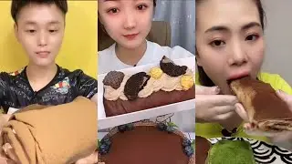Asmr Sweet #38|| Chocolate Roll Crepe Eating Compilations ||Kwai ASMR ||Chinese Desserts
