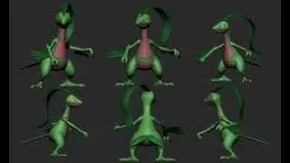 ChaoEmperor's Pok&eacute;mon Mascot Costume Requests (With 3D Models) Grovyle (Draw A Concept) #request