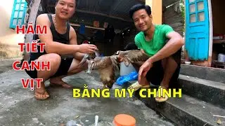 Cách hãm tiết canh vịt bằng mỳ chính