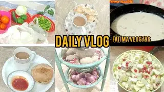 Pakistani Housewife Daily Routine Vlog | Mazadar Kheer Recipe 👍 | House Chores By Fatima Vlog 786♥️💯