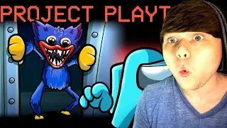 Escaping Project Playtime in Among Us @SSundee REACTION!