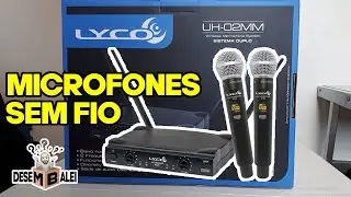 MICROFONE DUPLO SEM FIO LYCO UH-02MM (MODELO 2022)