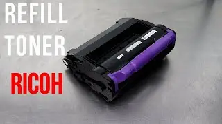 How to refill, reset toner cartridge for RICOH AFICIO SP 5200 SP 5210