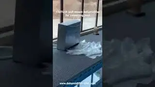 Wall mount dehumidifier for the indoor swimming pool room in Dubai.  