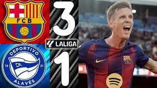🎥 Барселона &mdash; Депортиво Алавес [3-1] - Обзор матча (Ла Лига 2024/2025)