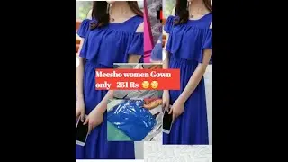 Meesho Latest Women Gown Only 251 Rs | #meeshogownhaul #meesho #gownhaul #meeshohaul #shorts #short